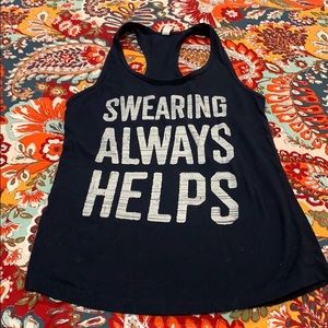 Razorback Navy Blue Tank